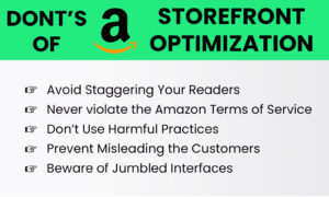 Amazon storefront optimization
