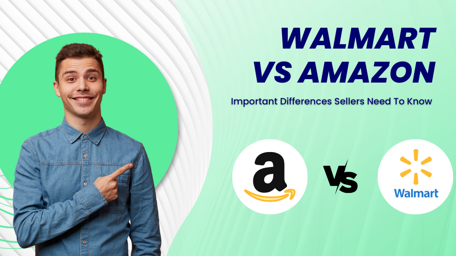 Image show the comparison of Walmart vs amazon