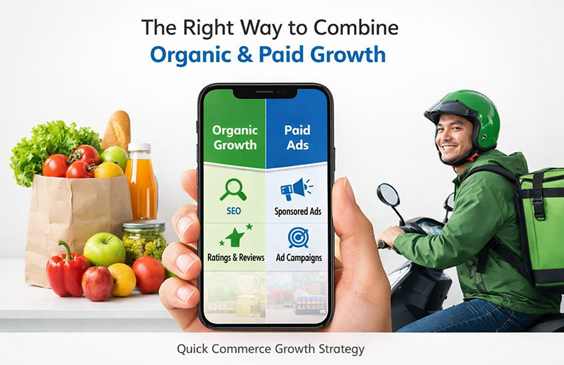 The Right Way to Combine Organic and Paid Growth on Quick Commerce