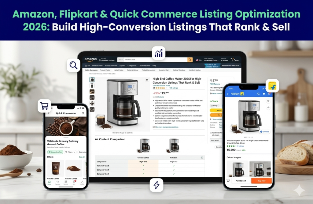 Amazon, Flipkart & Quick Commerce Listing Optimization 2026: High ...